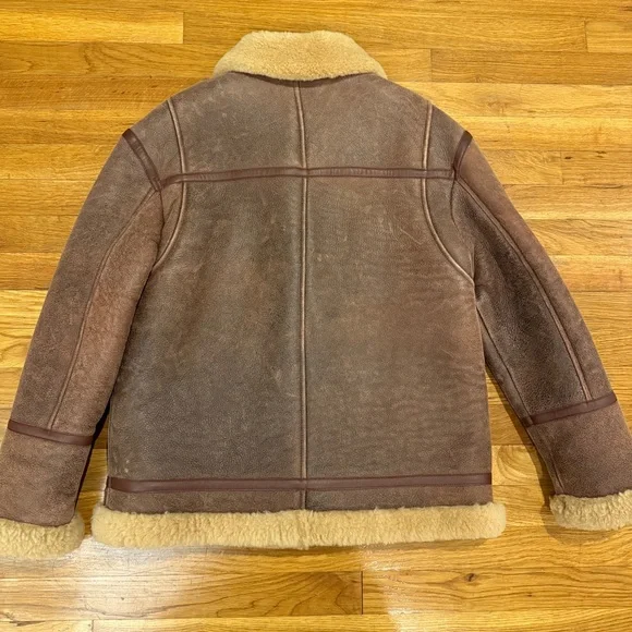 Sandro Chicago Leather and Shearling Jacket